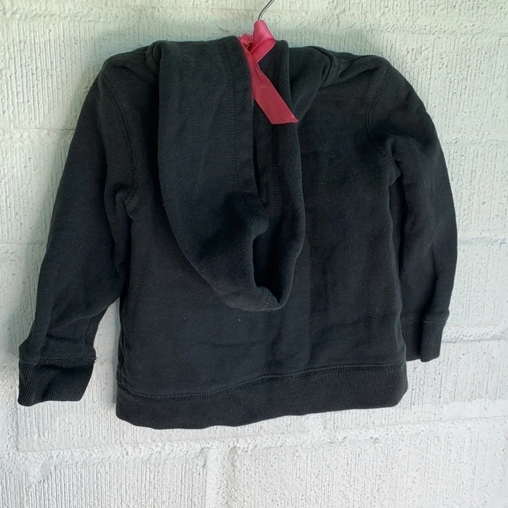 OshKosh B'gosh Black Zip Up Sweatshirt Jacket sz 3T